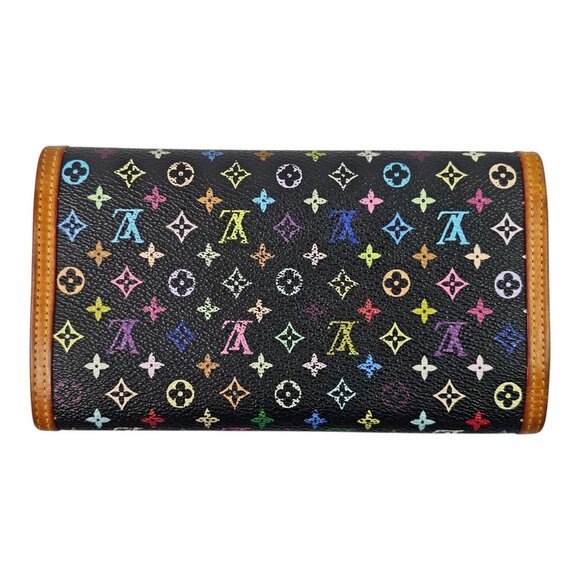 Louis Vuitton Monogram Multicolor Porte Tresor International Long Wallet Black - Picture 3 of 15